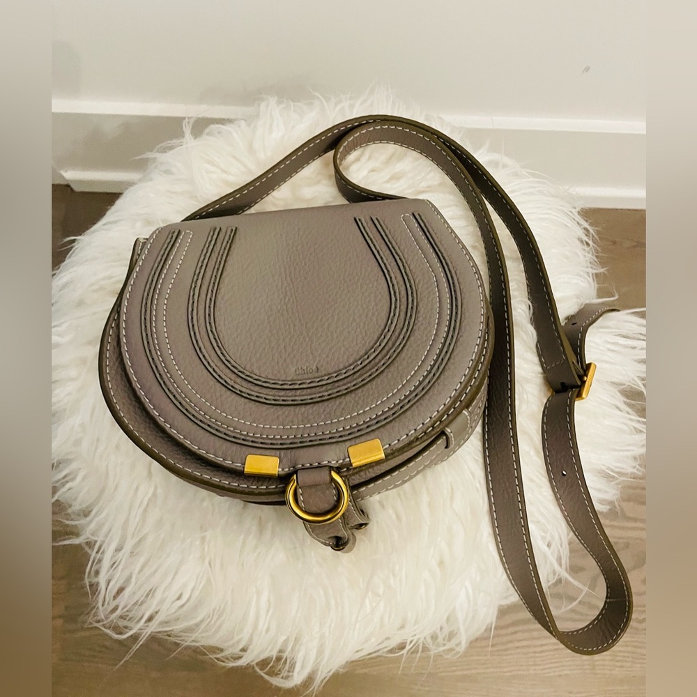 Chloe Small Marcie leather sadle bag. Authentic. No filter .Great condition